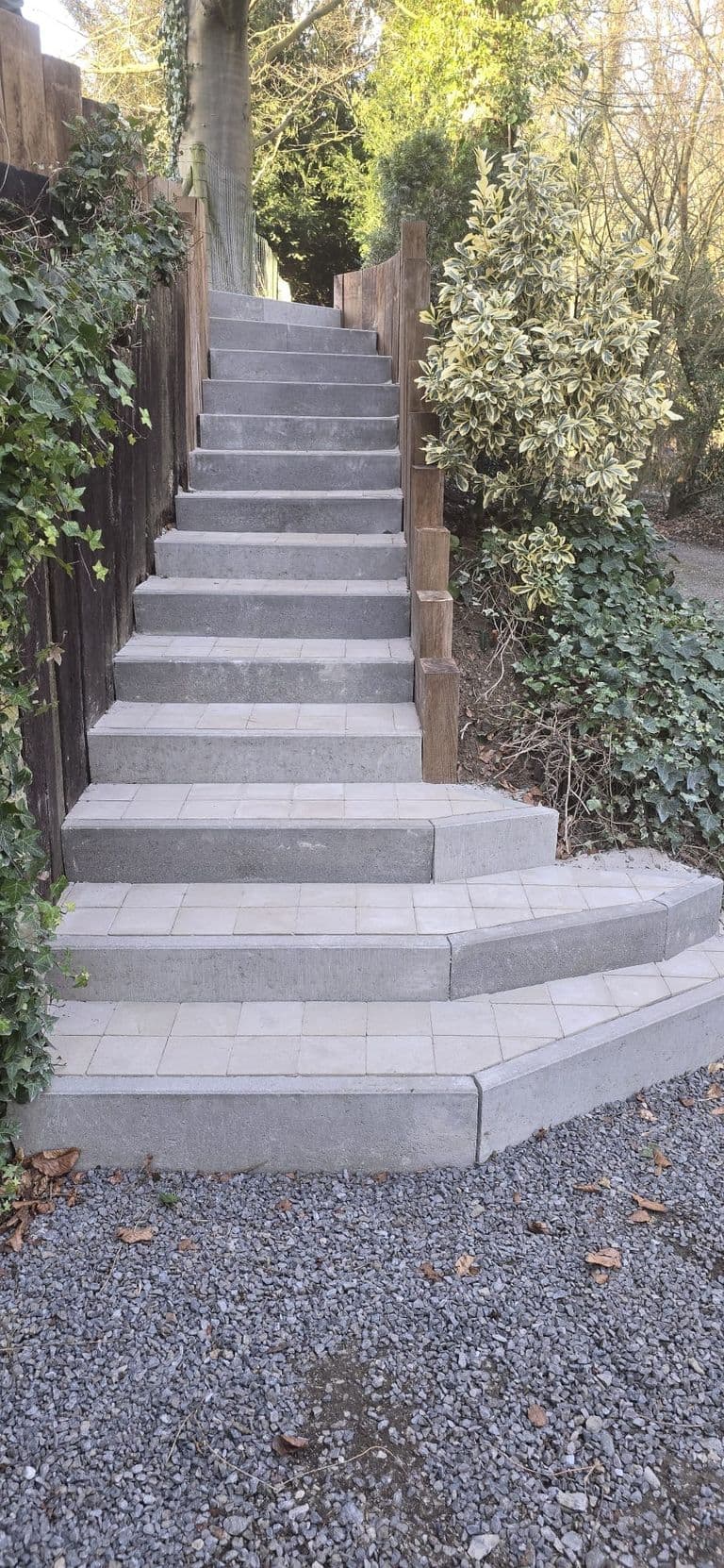 Rénovation d'un escalier — photo du chantier terminé