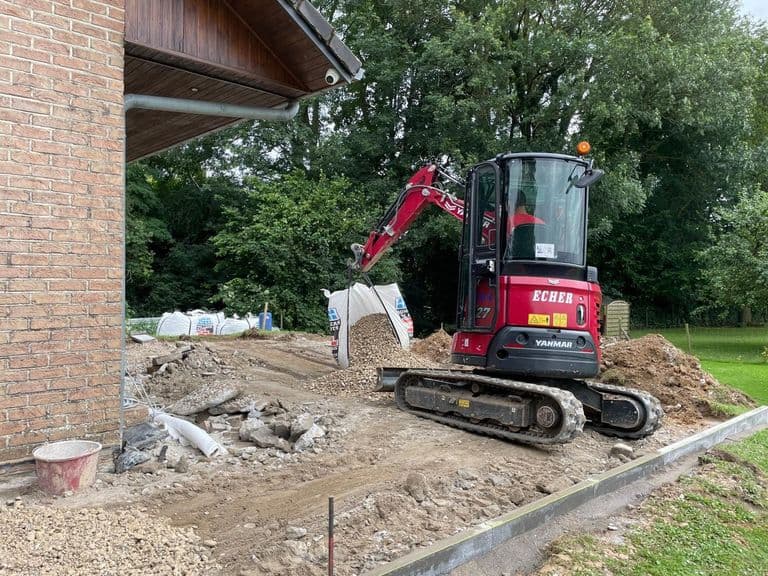 Aménagement en klinkers — fin de chantier (4)