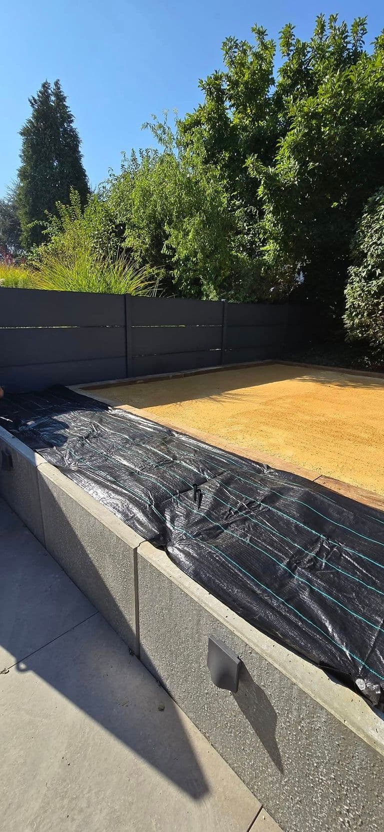 Terrain de pétanque — fin de chantier (3)