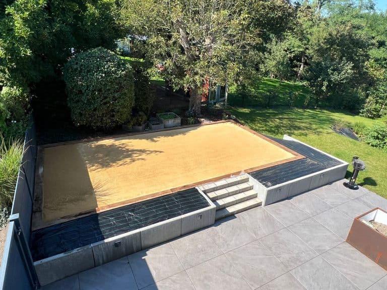 Terrassement pour un terrain de pétanque