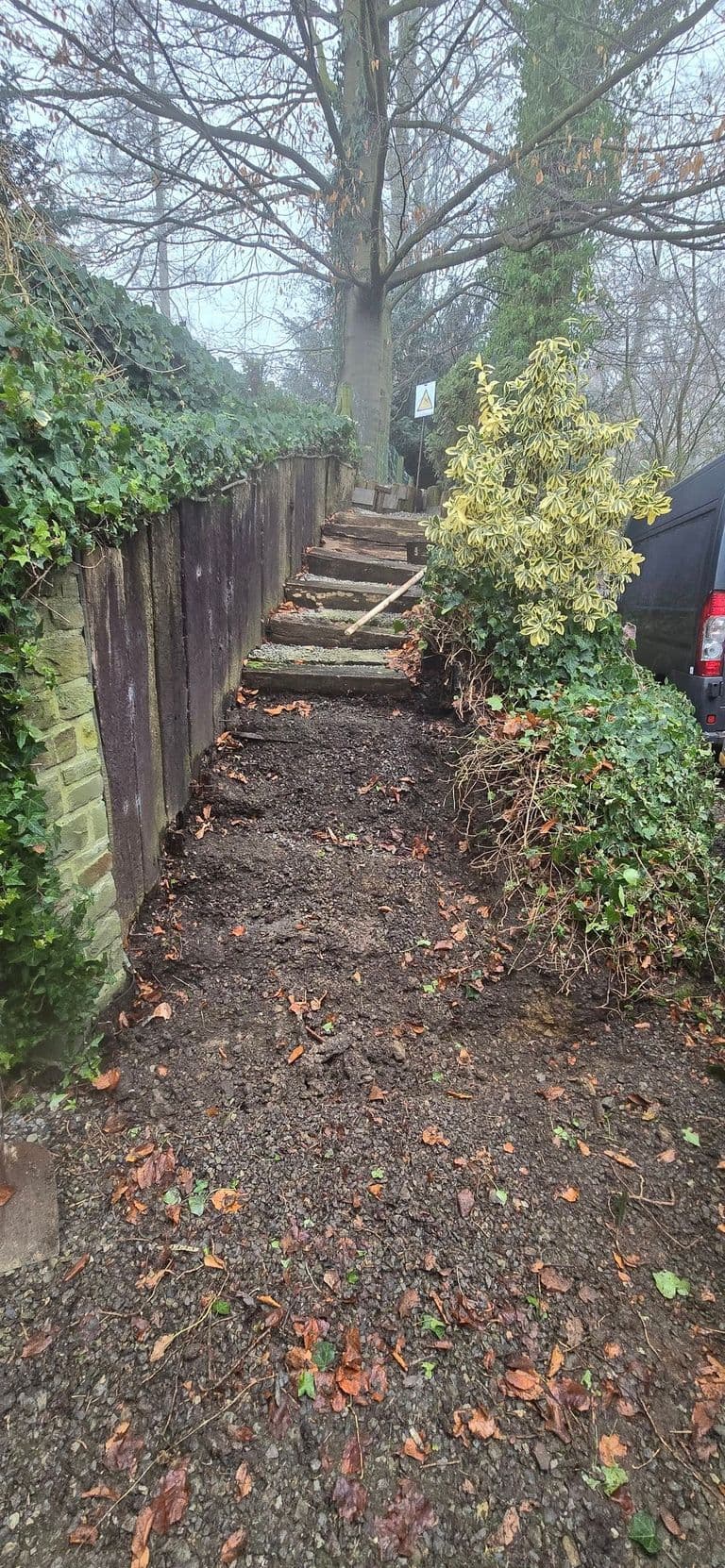 Rénovation d'un escalier — début de chantier (2)