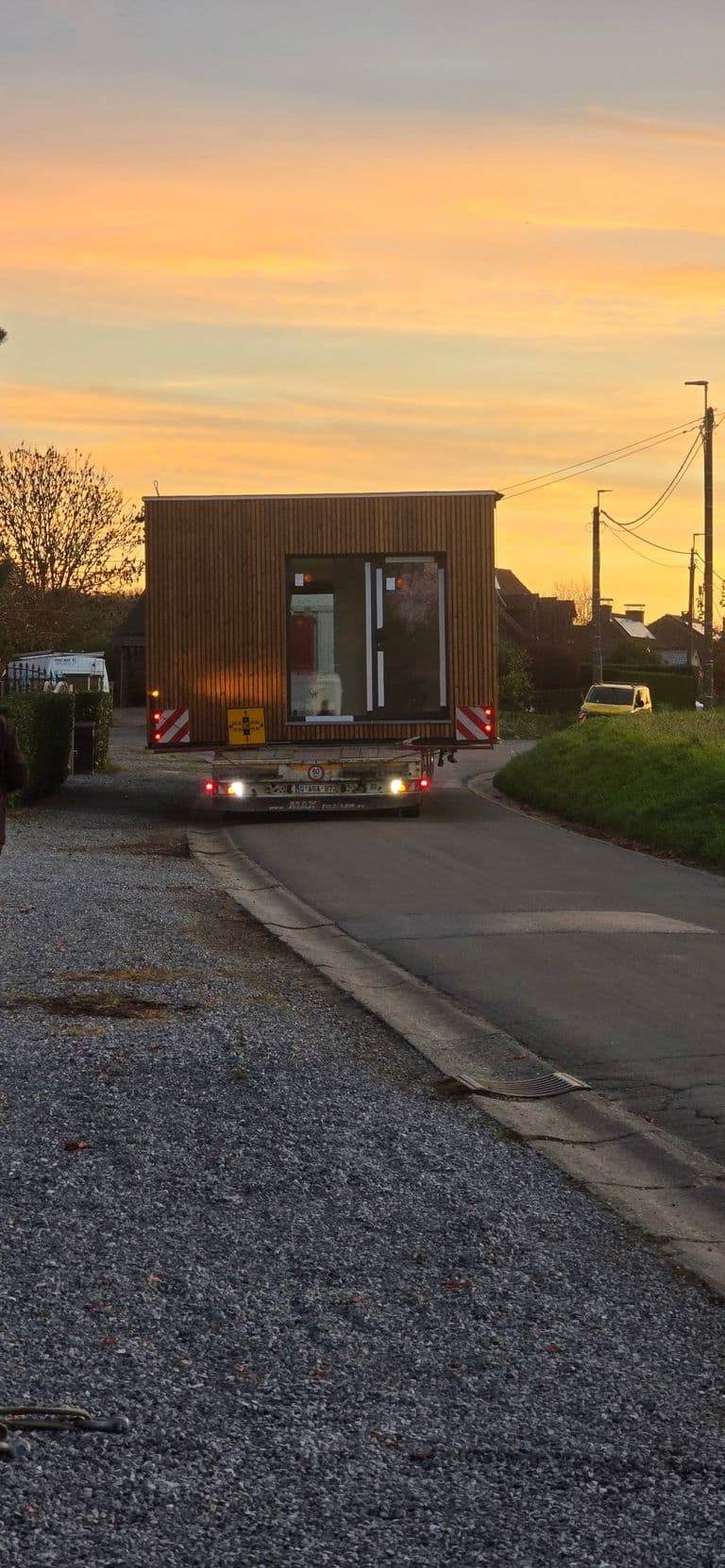 Semelle d'annexe, parking et palissade — fin de chantier (8)